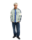 Clean Coast Block Zip Up Fleece in Iceberg Green