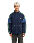 The Quiksilver Mens Clean Coast Block Zip Fleece Jacket Jacket in Dark Navy