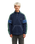 The Quiksilver Mens Clean Coast Block Zip Fleece Jacket Jacket in Dark Navy