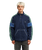 The Quiksilver Mens Clean Coast Block Zip Fleece Jacket Jacket in Dark Navy