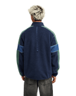 The Quiksilver Mens Clean Coast Block Zip Fleece Jacket Jacket in Dark Navy