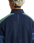 The Quiksilver Mens Clean Coast Block Zip Fleece Jacket Jacket in Dark Navy