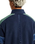 The Quiksilver Mens Clean Coast Block Zip Fleece Jacket Jacket in Dark Navy