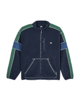 The Quiksilver Mens Clean Coast Block Zip Fleece Jacket Jacket in Dark Navy