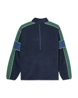The Quiksilver Mens Clean Coast Block Zip Fleece Jacket Jacket in Dark Navy