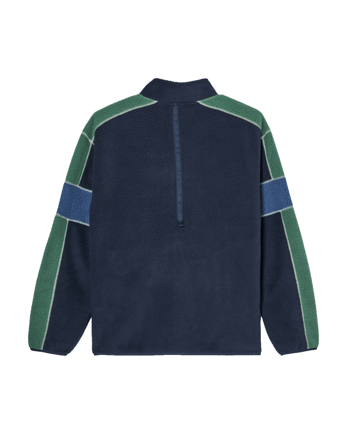 The Quiksilver Mens Clean Coast Block Zip Fleece Jacket Jacket in Dark Navy