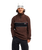 The Quiksilver Mens Cruz Polar 1/4 Zip Fleece Jacket in Java