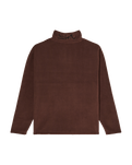 The Quiksilver Mens Cruz Polar 1/4 Zip Fleece Jacket in Java