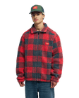 The Quiksilver Mens Bob Marley Buffalo Jacket in Buffalo Sherpa Salsa