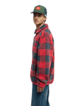 The Quiksilver Mens Bob Marley Buffalo Jacket in Buffalo Sherpa Salsa