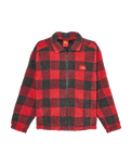 The Quiksilver Mens Bob Marley Buffalo Jacket in Buffalo Sherpa Salsa