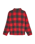 The Quiksilver Mens Bob Marley Buffalo Jacket in Buffalo Sherpa Salsa
