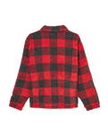 The Quiksilver Mens Bob Marley Buffalo Jacket in Buffalo Sherpa Salsa