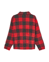 The Quiksilver Mens Bob Marley Buffalo Jacket in Buffalo Sherpa Salsa