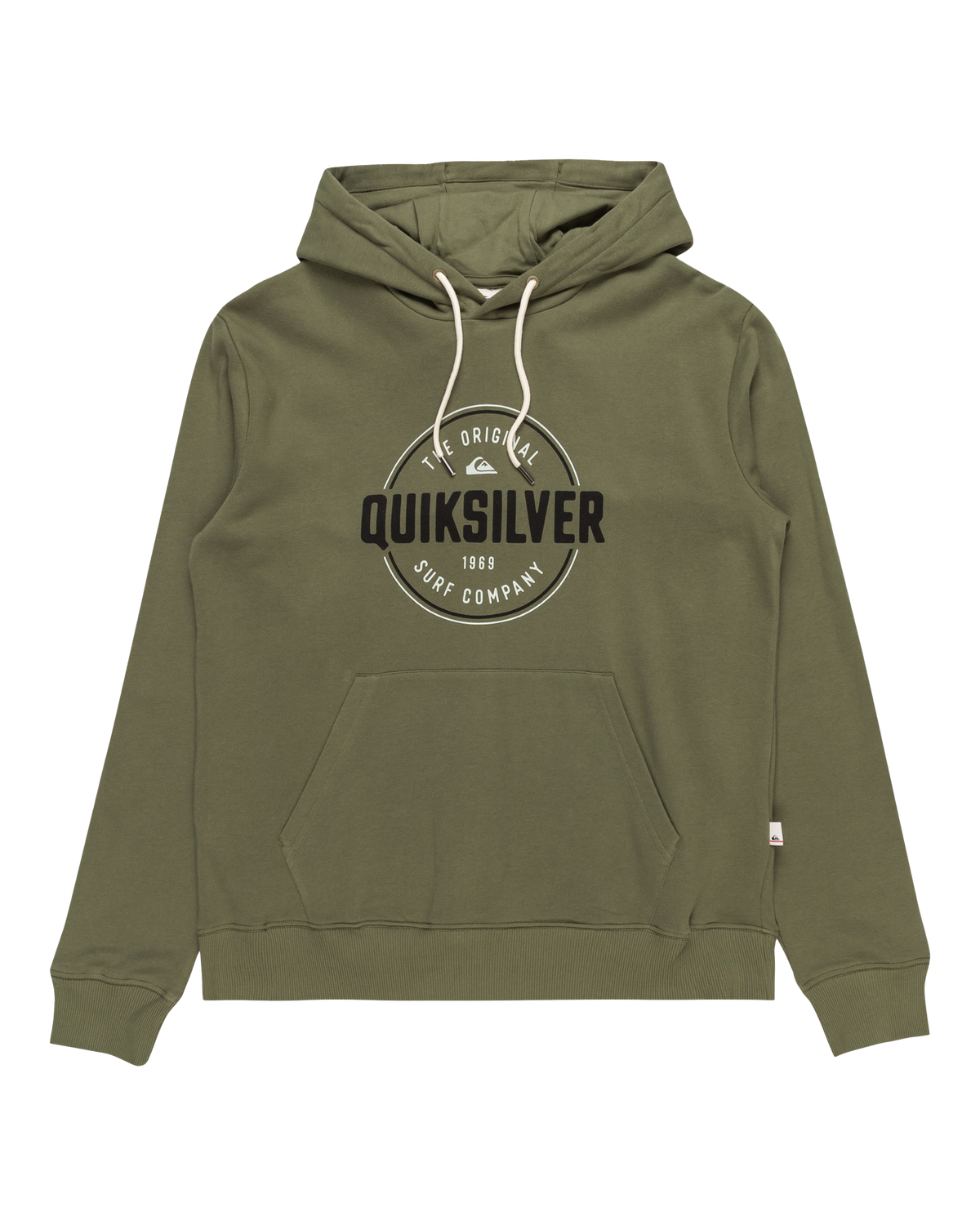 The Quiksilver Mens Circle Up Hoodie in Four Leaf Clover