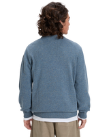 The Quiksilver Mens Slow Song Neppy Jumper in Ashley Blue
