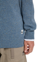 The Quiksilver Mens Slow Song Neppy Jumper in Ashley Blue