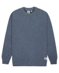 The Quiksilver Mens Slow Song Neppy Jumper in Ashley Blue