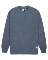 The Quiksilver Mens Slow Song Neppy Jumper in Ashley Blue