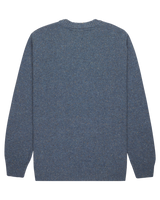 The Quiksilver Mens Slow Song Neppy Jumper in Ashley Blue