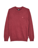 The Quiksilver Mens Salt Water Jumper in Oxblood Red