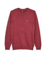 The Quiksilver Mens Salt Water Jumper in Oxblood Red