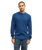 The Quiksilver Mens Waffle Sweatshirt in Dark Denim