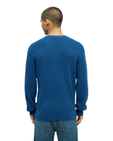 The Quiksilver Mens Waffle Sweatshirt in Dark Denim