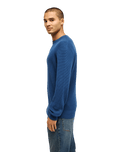 The Quiksilver Mens Waffle Sweatshirt in Dark Denim