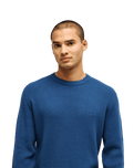 The Quiksilver Mens Waffle Sweatshirt in Dark Denim