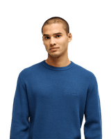 The Quiksilver Mens Waffle Sweatshirt in Dark Denim