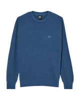 The Quiksilver Mens Waffle Sweatshirt in Dark Denim