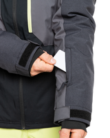 The Quiksilver Mens Dawson Tech Jacket in True Black