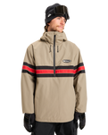 The Quiksilver Mens Steeze Technical Jacket in Fallen Rock