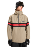 The Quiksilver Mens Steeze Technical Jacket in Fallen Rock