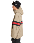 The Quiksilver Mens Steeze Technical Jacket in Fallen Rock