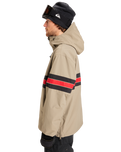 The Quiksilver Mens Steeze Technical Jacket in Fallen Rock