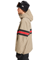 The Quiksilver Mens Steeze Technical Jacket in Fallen Rock