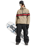 The Quiksilver Mens Steeze Technical Jacket in Fallen Rock
