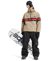 The Quiksilver Mens Steeze Technical Jacket in Fallen Rock