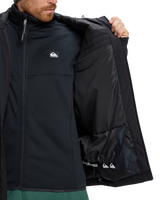 The Quiksilver Mens Titano Technical Snow Jacket in True Black