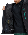 The Quiksilver Mens Titano Technical Snow Jacket in True Black