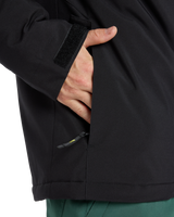 The Quiksilver Mens Titano Technical Snow Jacket in True Black