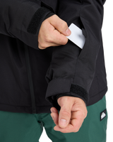 The Quiksilver Mens Titano Technical Snow Jacket in True Black