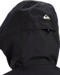 The Quiksilver Mens Titano Technical Snow Jacket in True Black