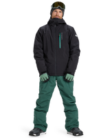 The Quiksilver Mens Titano Technical Snow Jacket in True Black