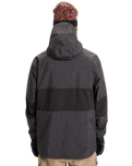 The Quiksilver Mens High In The Hood Technical Snow Jacket in True Black