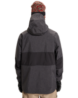 The Quiksilver Mens High In The Hood Technical Snow Jacket in True Black