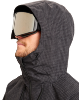 The Quiksilver Mens High In The Hood Technical Snow Jacket in True Black