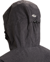 The Quiksilver Mens High In The Hood Technical Snow Jacket in True Black